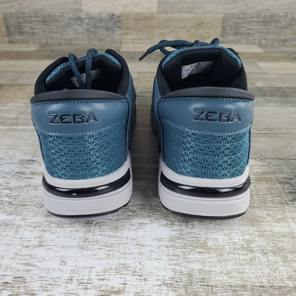 Zeba‎ Hands-Free Slip On Mens Shoes Sz 10.5 Athletic Blue Lace-Up Sneakers
